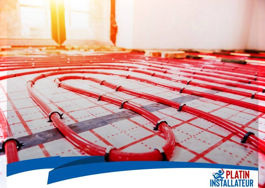 Water heating system and underfloor heating system